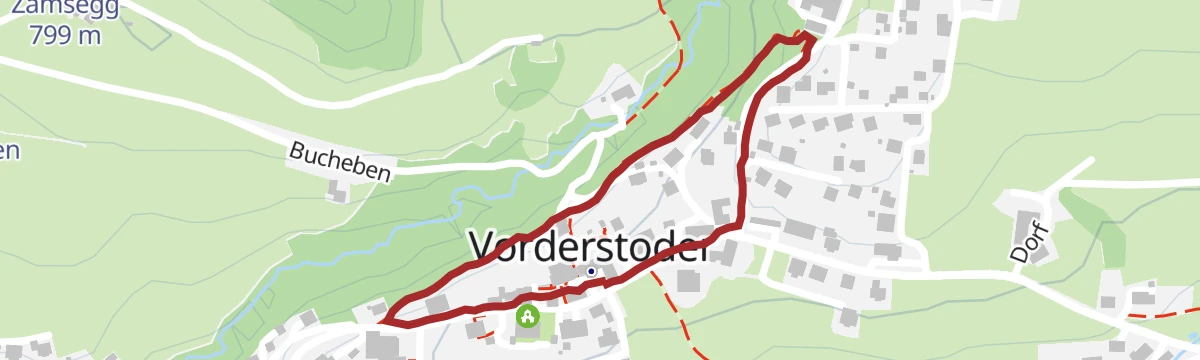 Route map: Kleine Dorfrunde